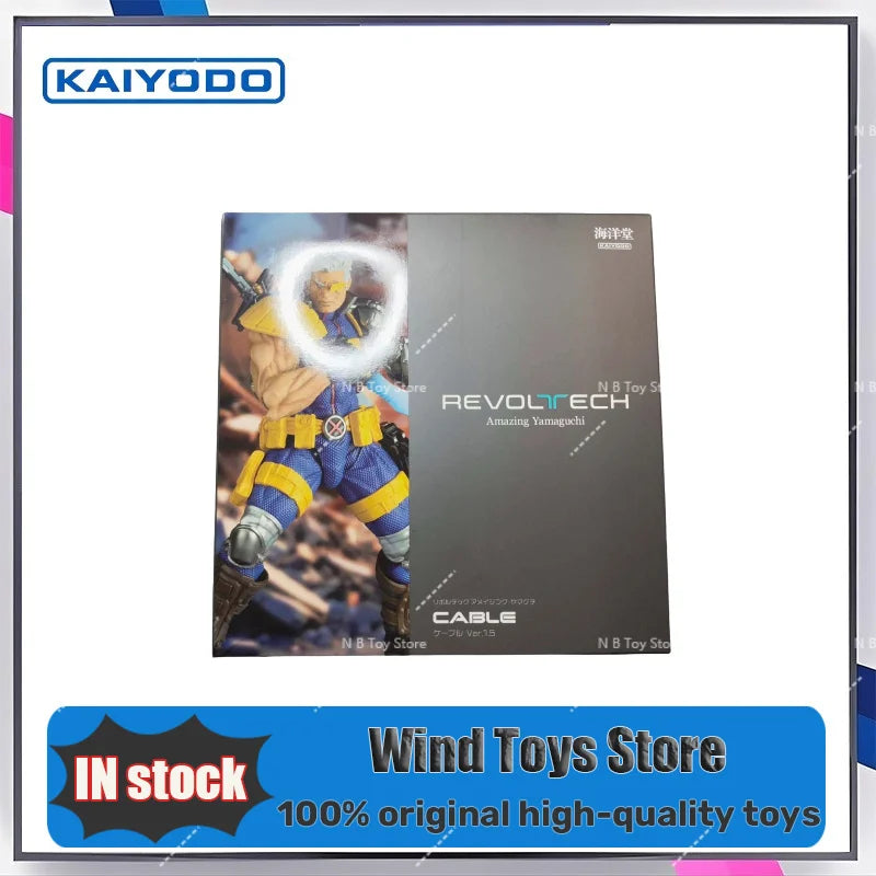 Auf Lager 100% Original KAIYODO Revoltech X-Men Cable 1.5 Version Actionfiguren Spielzeug Sammlergeschenke