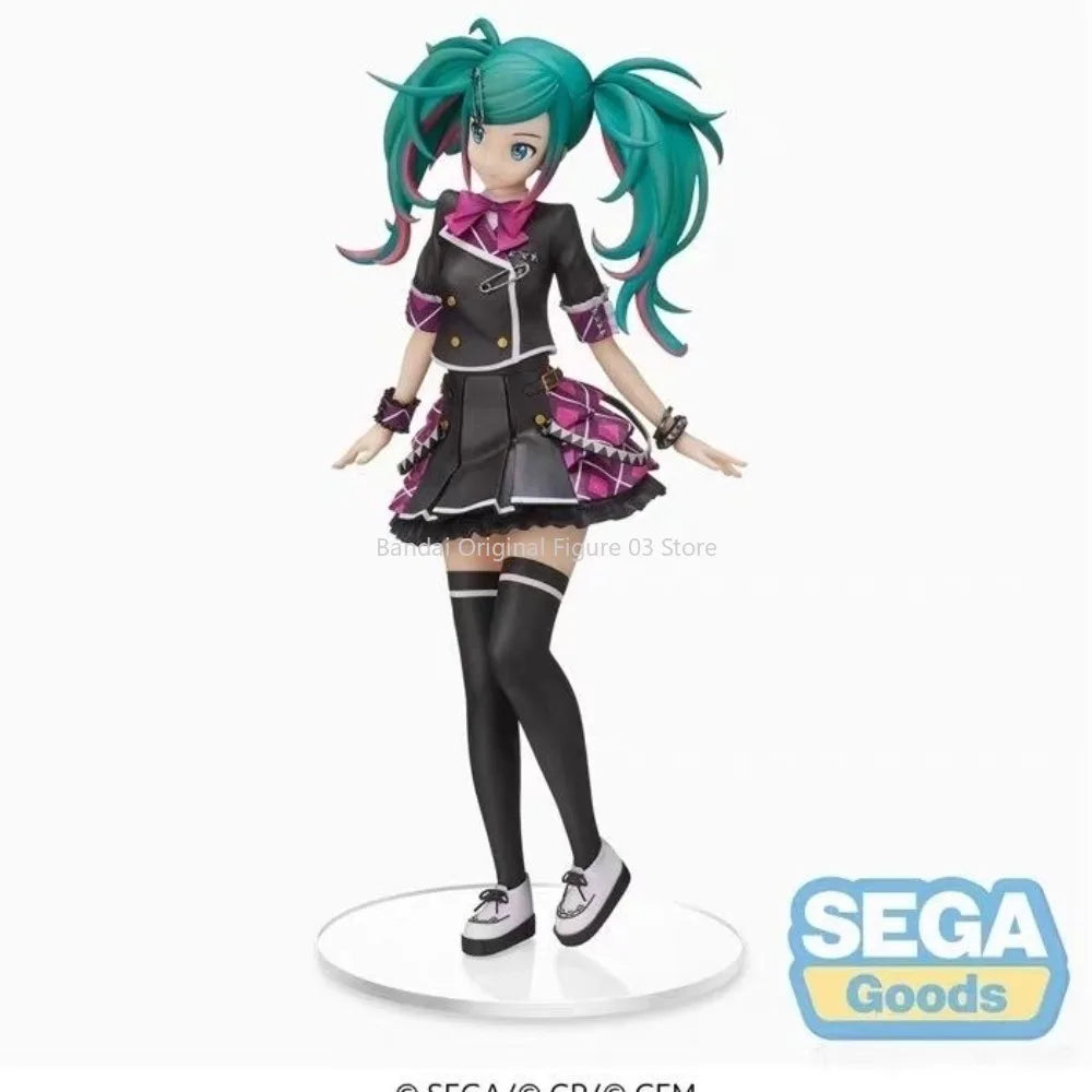 Original Hatsune Miku Action Figurine Kawaii Girls Sega Spm Sekai:colorful World Stage 22cm Collectable Model Toy Ornaments Gift