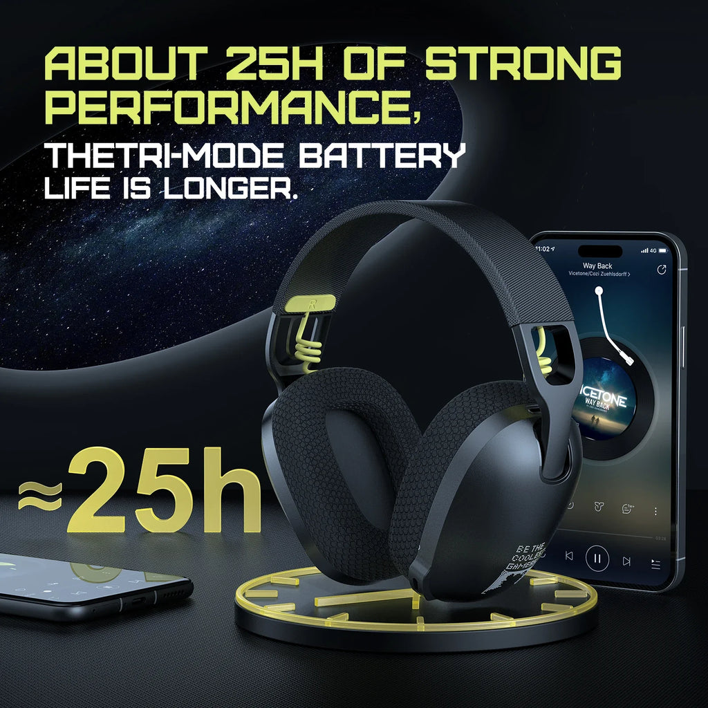 2025 New Onikuma  B2 Wireless Gaming Headset For PS5 PS4 PC 2.4GHz USB Game Headphones With Mic Ergonomic Design 5.3 Headphone