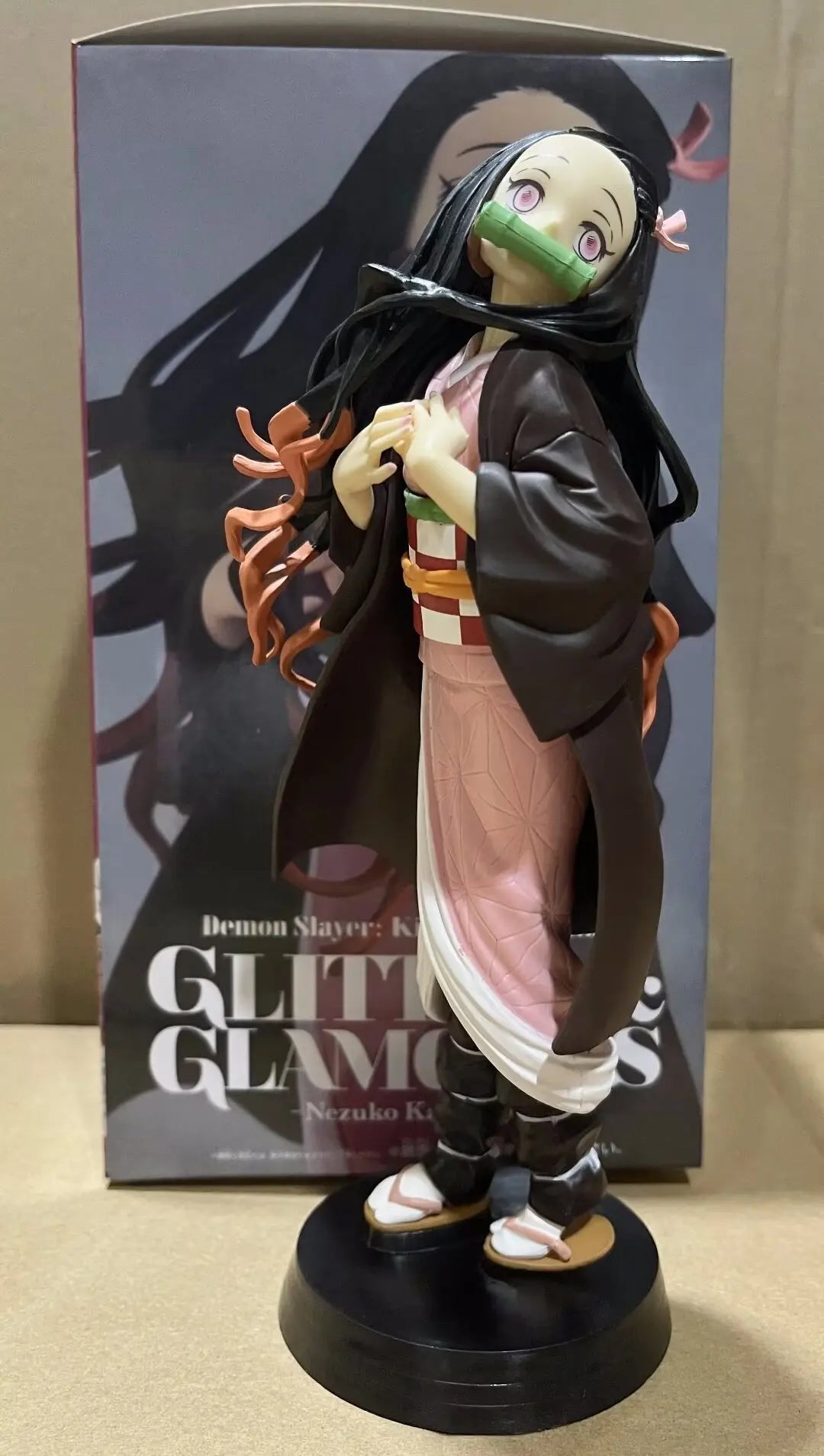 Demon Slayer Ros Series Large Tanjiro Nezuko Agatsuma Zenitsu Standing Figure Collectible Model Desktop Decoration