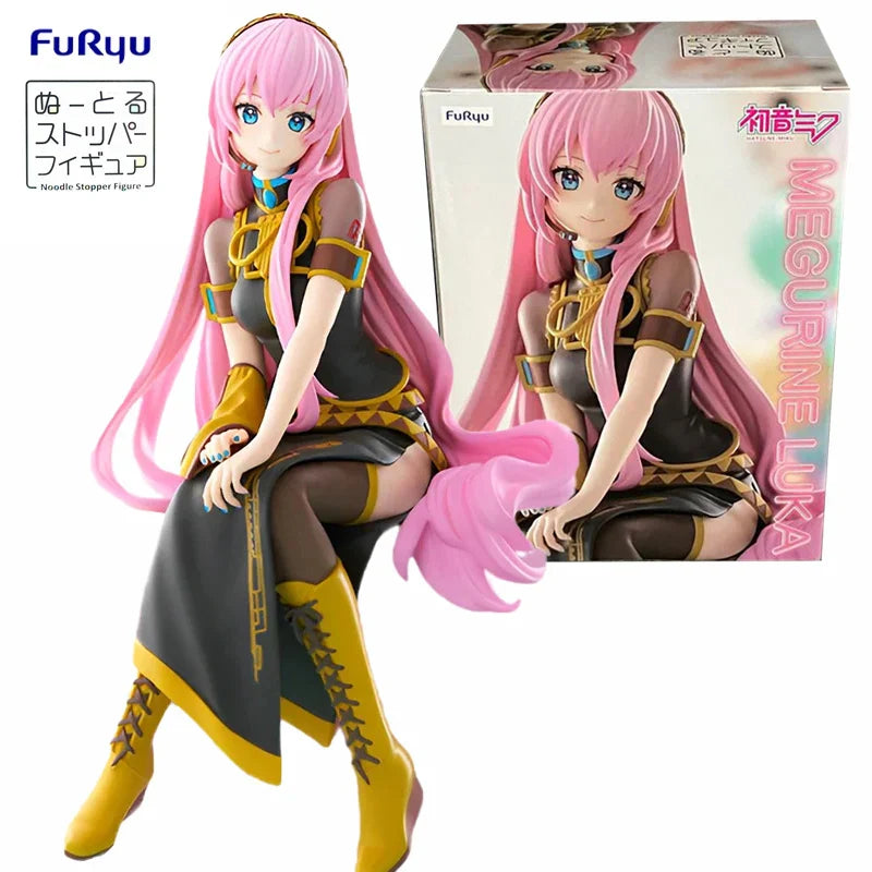 Auf Lager FuRyu Hatsune Miku Serie Noodle Stopper -Megurine Luka- PVC 15CM Anime Actionfiguren Modell Sammlerstück Spielzeug