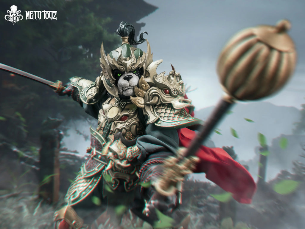 Metytoyz Memory Toys Armor Master Wander Panda Adventurer World Kung Fu WuQingLie 20cm Collectible Model Decoration