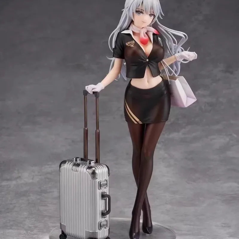 Stewardess Original Artwork Flight Attendant Sohara Shiori Weaving Beautiful Girl Series Boxed Figurines