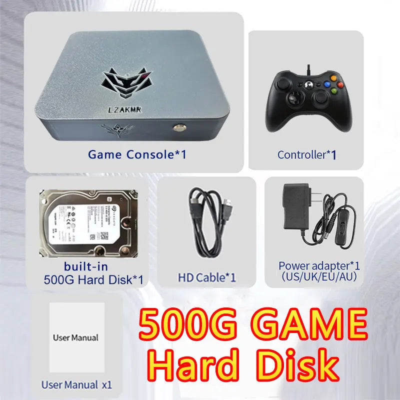 Dual System AK1 Pro Game Box 70000+GAME 8G RAM 500G Game System I5-6600 For PS2 PS3 WII SS NGC Sega Saturn Retro Game Box Intel