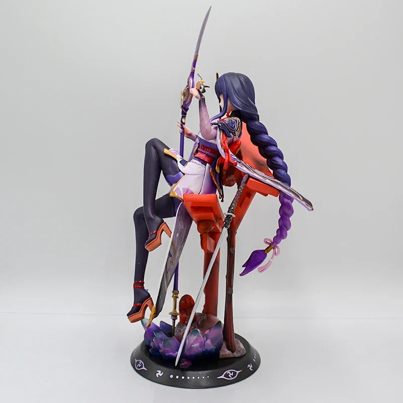 34cm Raiden Shogun Sexy Anime Girl Figure GK Beelzebul Yae Miko Action Figure Ningguang Figurine Collectible Model Doll Toy Gift