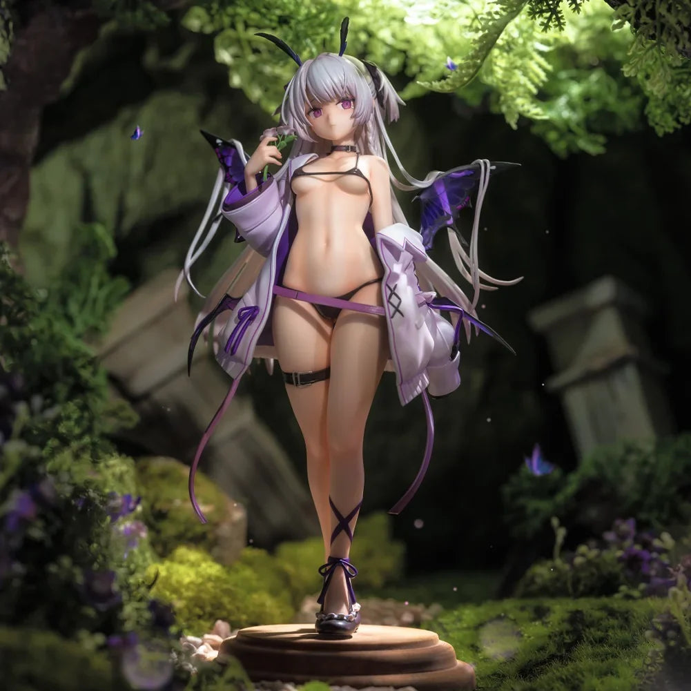Anime Bechuania Figure Butterfly Girl Standing Desktop Ornament PVC Action Adult Figure Connecting Bechuania Model Gift Toy 23cm