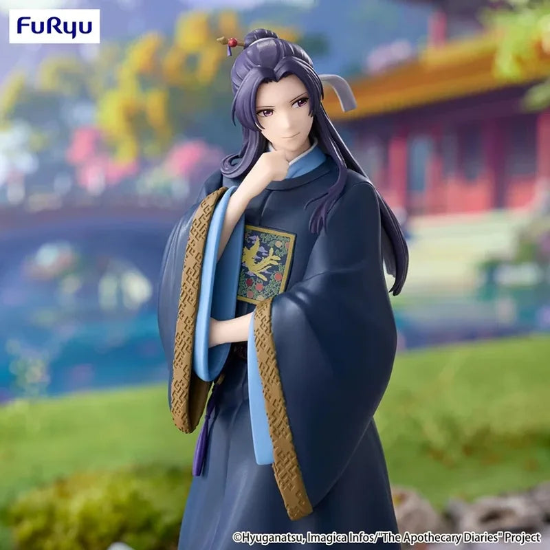 Genuine FuRyu Prepainted Trio-Try-iT Figure Kusuriya No Hitorigoto Jinshi H=19cm Anime Character Figure Desktop Ornament Gifts