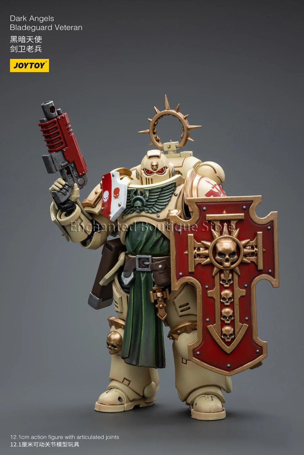 JOYTOY 40K 1/18 Bladeguard Veteran Action Figure Dark Angels Salamanders Figurine Model Gift for Collection