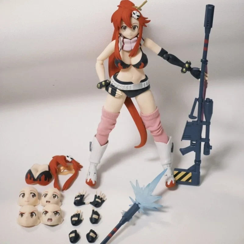 In Stock Aniplex Buzzmod Tengen Breakthrough Gurren Lagann Yuko Action Figure Pvc Model Collectible Toys