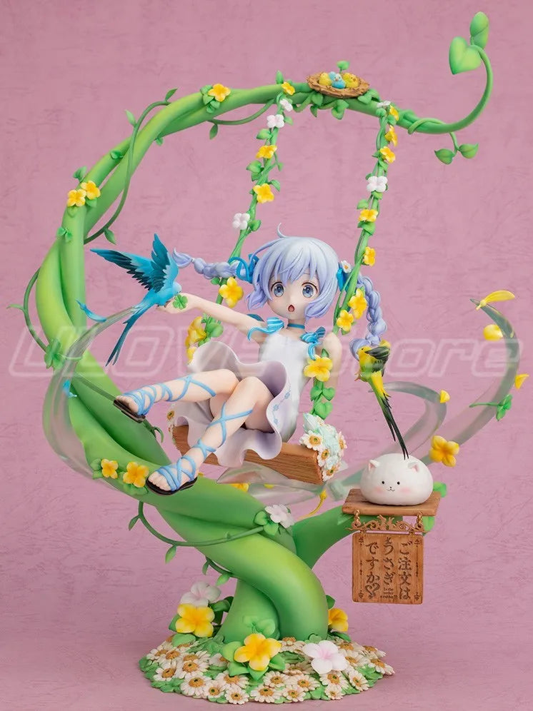 Original F:NEX Are You Going To Have Some Rabbit Today? Kafuu Chino Anime Figure Model Gift