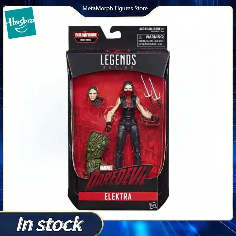 Original Hasbro Marvel Legends Series ELEKTRA Anime Figur Spielzeugsammlung Modell