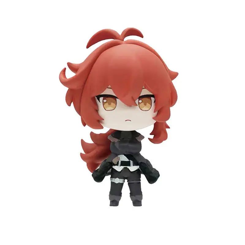 Anime Genshin Impact Kawaii Figure Paimon Amber Klee Kelly Action Figure Cute Game Figurine Model Kid Toys Children's Day Gifts