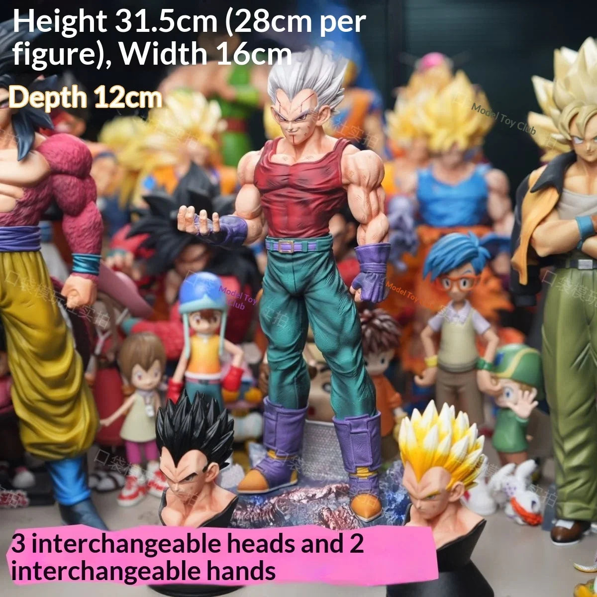 New Dragon Ball Anime Figure Super Saiyan Gt Vegeta Handmade Action Figures Goku Pvc Statue Collection Model Toys Birthday Gifts