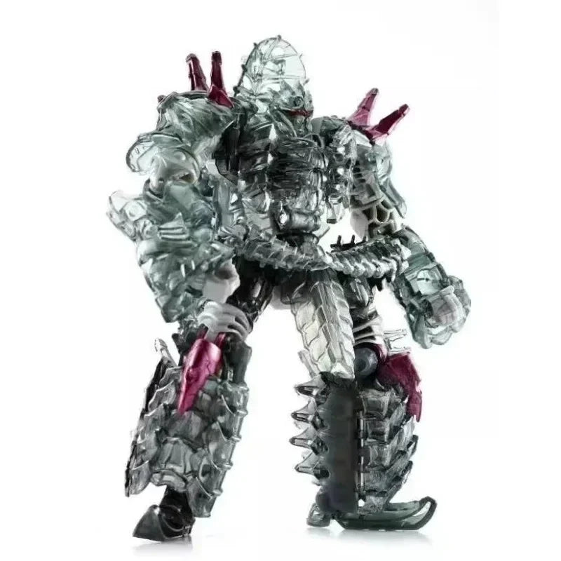 In Stock Transformers Toy Robots 2014 Movie 4 Platinum Limited Edition Mechanical Dinosaur Metal Transparent Color 5-person Set