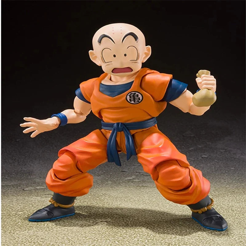 Original Sh Figuarts Shf Dragon Ball Krillin 2.0 Stronger Man of The Earth Action Figure Model Anime Toys FigureGift Figure