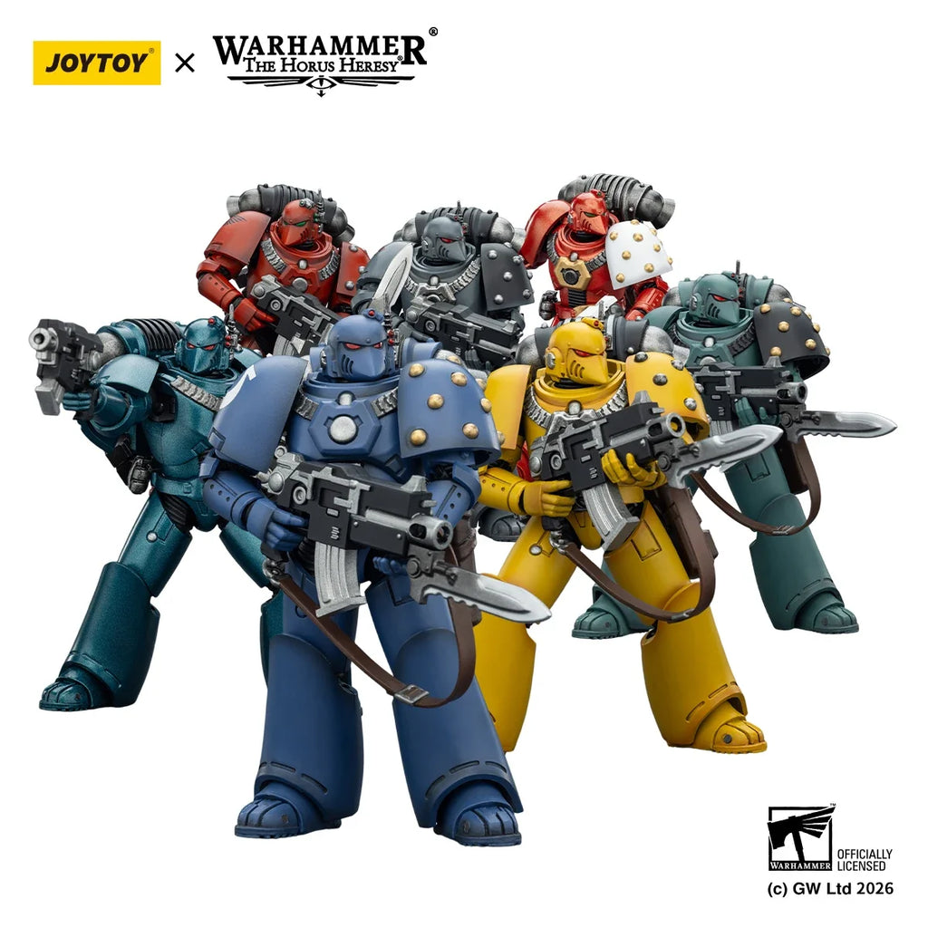 JOYTOY "The Horus Heresy" Warhammer 40K 1/18 Action Figures MKVI Tactical Legionary Ultramarines Imperial Fist Blood Angels