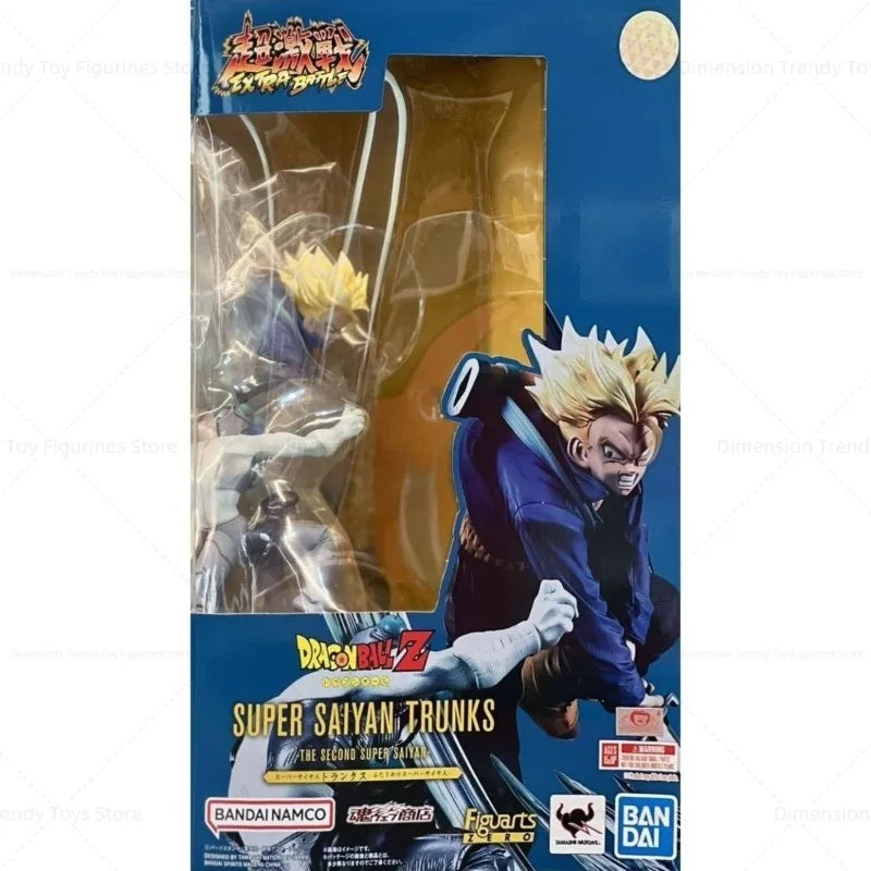 In Stock Bandai Original Figuarts ZERO The Second Super Saiyan Anime Dragon Ball Z Trunks Frieza Action Figure Model Toy Tou DT