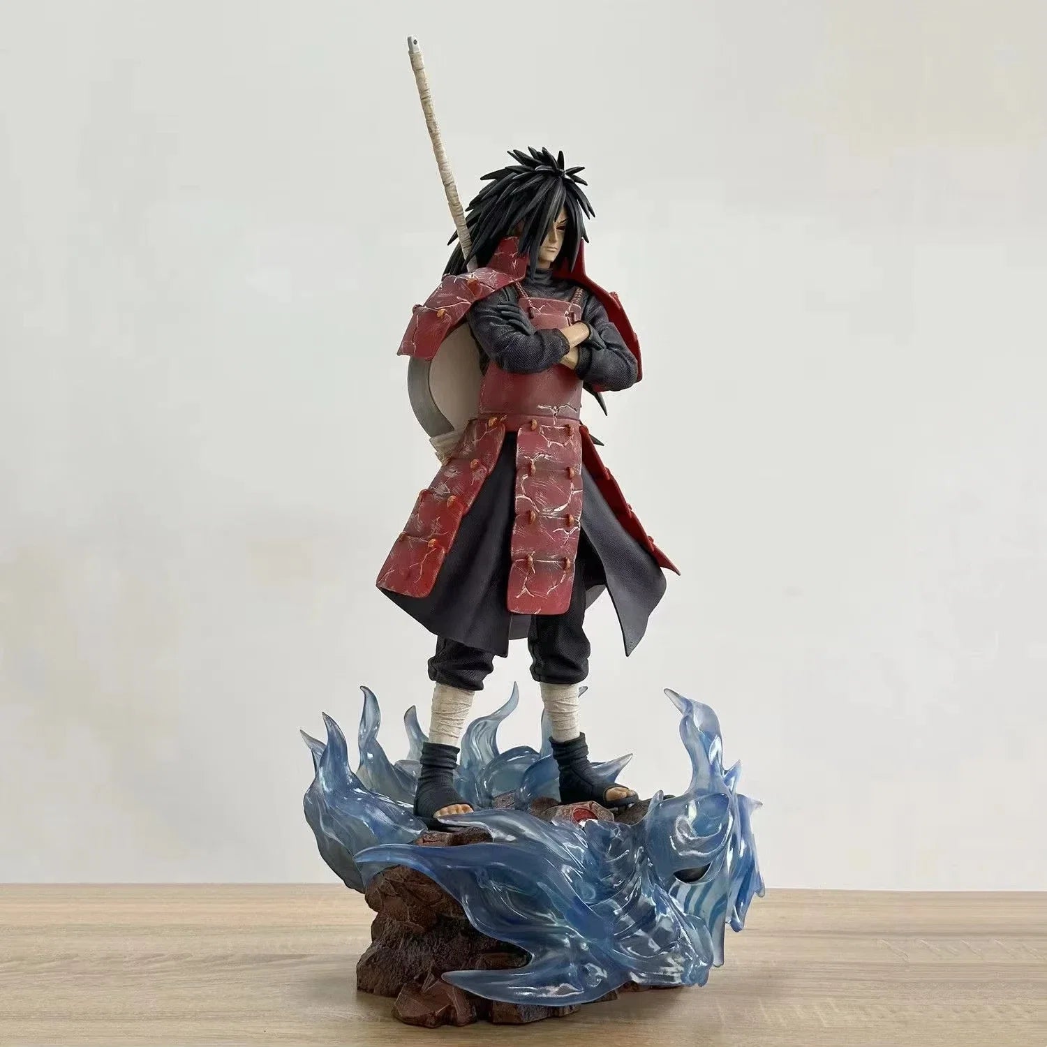 42cm Uchiha Madara Figure Naruto Shippuuden GK Action Figurine PVC Manga Statue Collection Ornament Model Kid Christmas Toy Gift