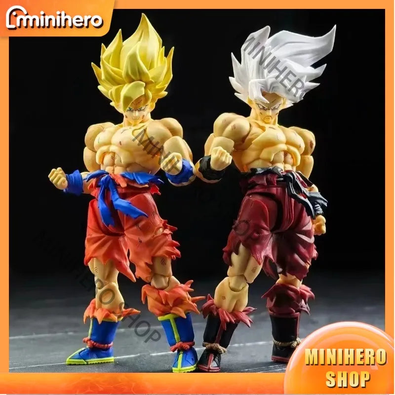 In Stock  100% Original  N&T Studio N&T01A 01B Dragon Ball SHF Super Saiyan Son Goku Battle Damaged 3.0 Action Figure