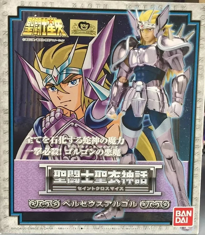 Original Bandai Model Saint Seiya Perseus Argor Persus Argol Sliver Saint Cloth Myth Metal Armor Medusa Shield Action Figure toy