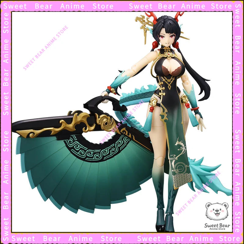 Cang Toys Twelve Wars Little Azure Dragon Longji SAMAEL Mecha Girl Action Figure Anime Model Trendy Toys Desktop Doll