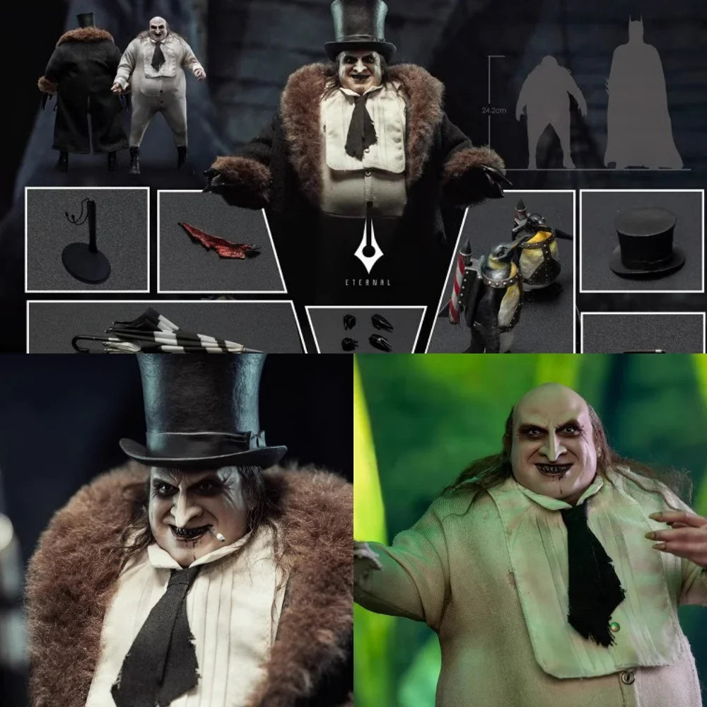 High Quality ETX8 1/6 Figure Delicate Villain Gentleman Of Crime Penguin People Full Set 12in Action Figure Toys For Collection