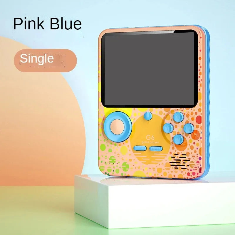 G6 Charging Treasure Handheld Macaron Handheld Game Console Contra Mini Arcade Game HD Screen