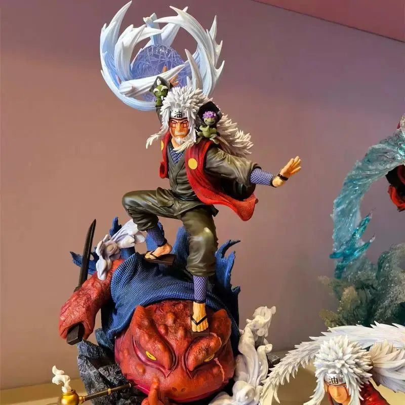 39cm New Naruto Anime Figure Jiraiya Peripheral PVC Model Premium Version Scene Statue Desktop Ornaments Birthday Gifts Toys