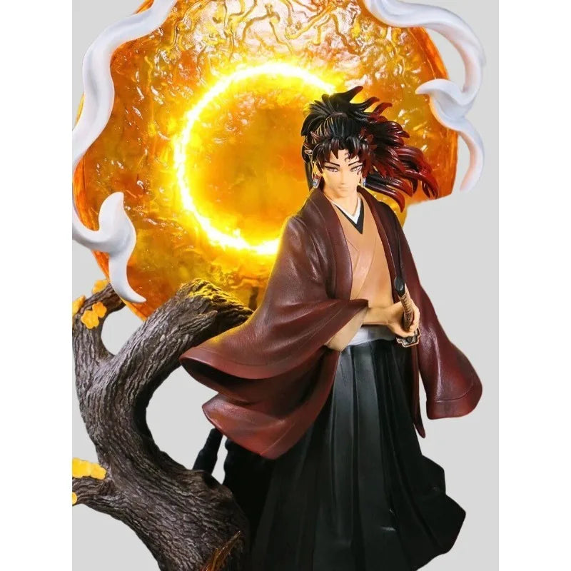 40cm Demon Slayer: Kimetsu No Yaiba Figure Tsugikuni Yoriichi Can Glow Anime Collection Model Desktop Ornaments Kids Gifts Toys