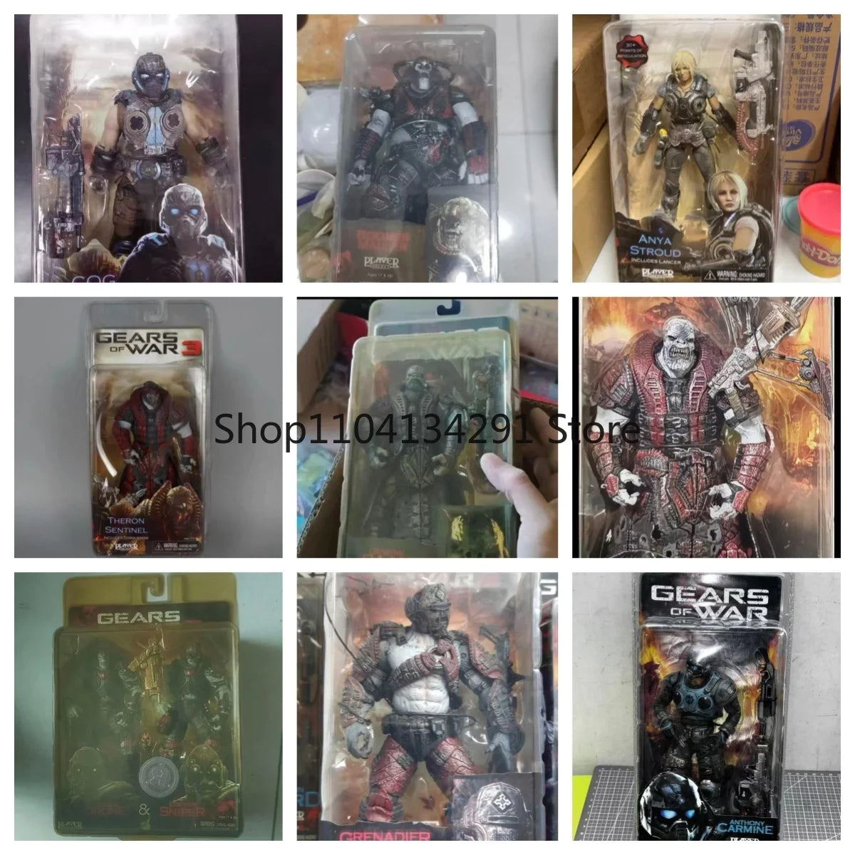 Original Storm Toys Gears of War Full Series Soldier Figures 6-inch Beast Rider 18cm Articulated Action Figure Collector's Gift