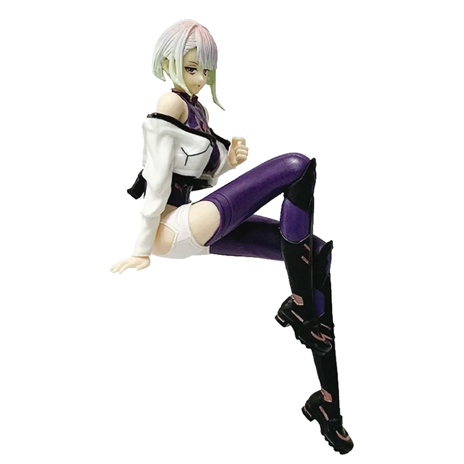 Anime Game 17cm Lucy Figure sitting posture Model Toy Birthday Gift Collection Aciton Figure Desk Decoration Gift