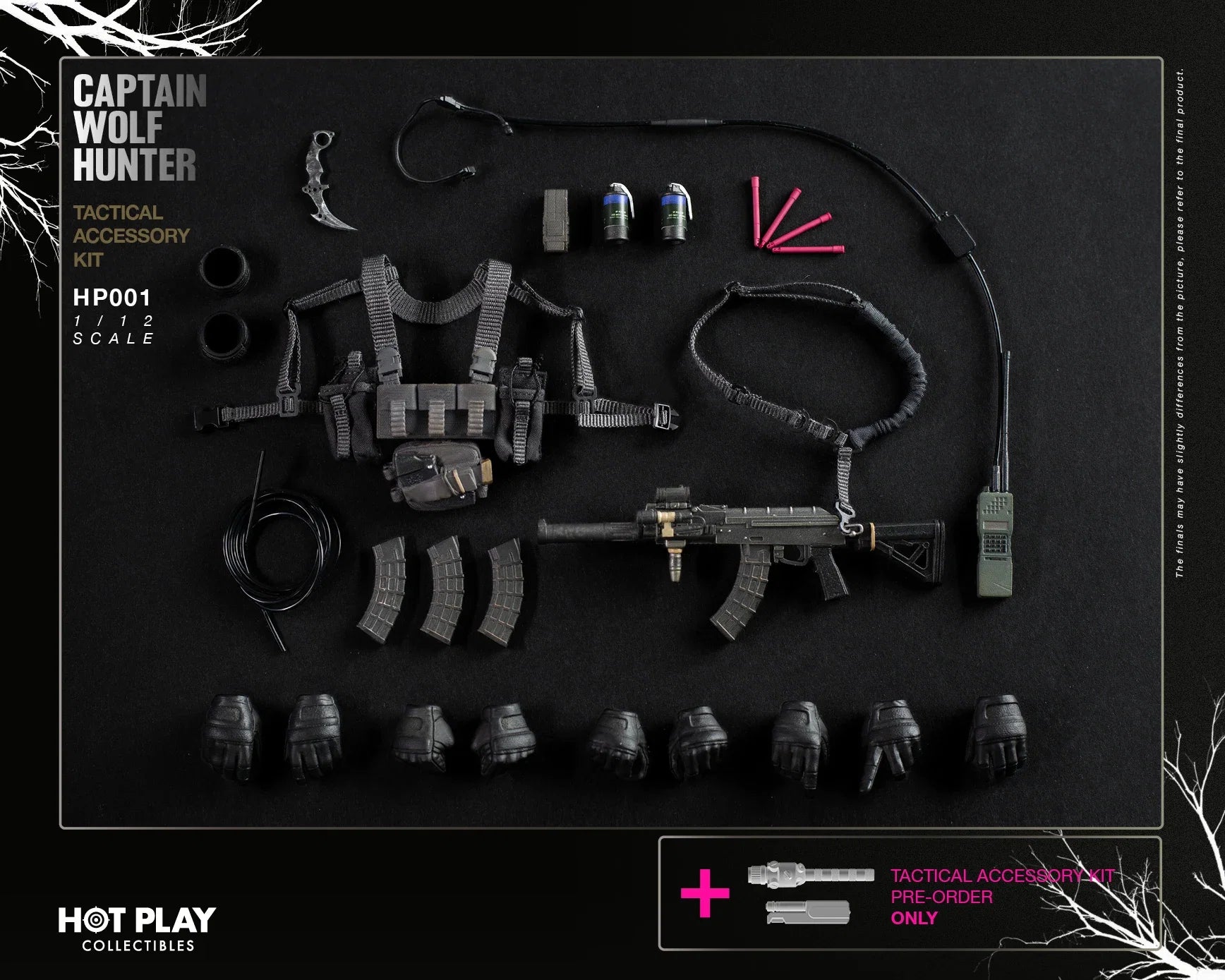 Pre-sale HOT PLAY 1/12 Resident Evil Action Figure Captain Wolf Hunter Chris Anime Figurine Joint Movable Model Collection Toy