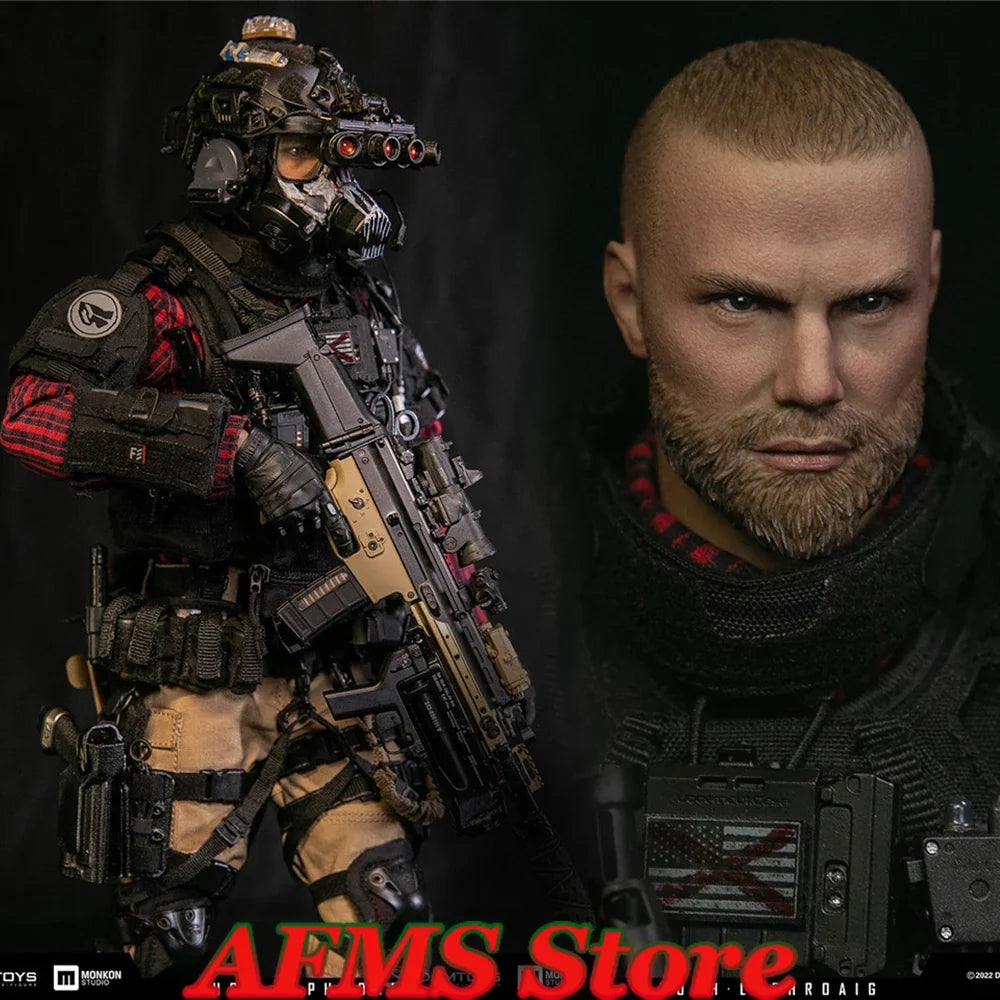 Damtoys EBS002 1/6 Scale Collectible Figure Extreme Zone Agent Hugh Laphroaig Full Set 12Inch Men Soldier Action Figure Body