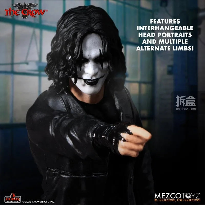 MEZCO TOYZ Original 5-point Series Crow Eric Li Guohao 1:12 Scale Biphasic Body Horror Action Joint Mobility Figure Model Toys