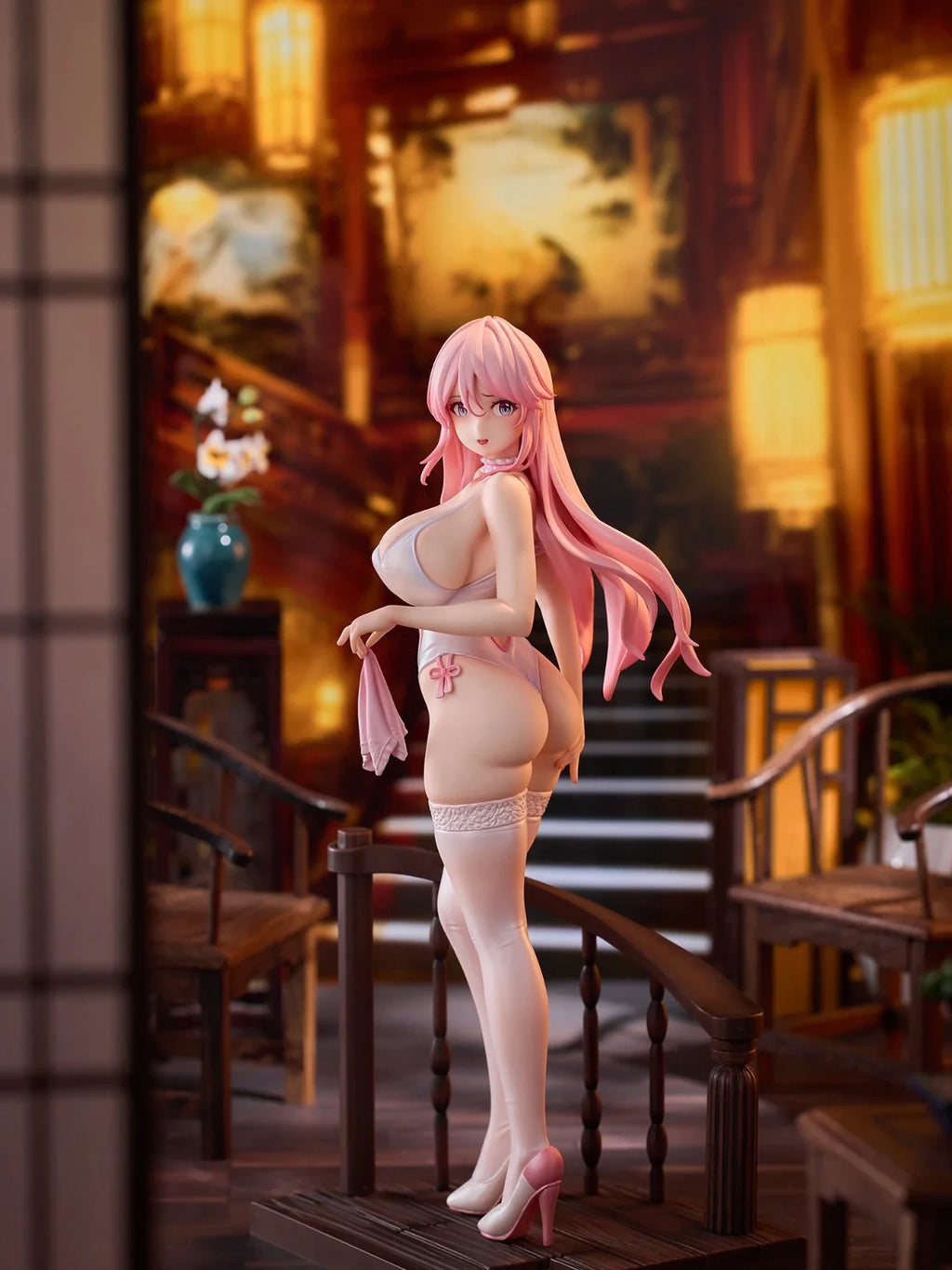 Original Genuine AniMester KADOKAWA Prepainted Kaifuku Jutsushi No Yarinaoshi Flare 1/7 H=250mm Anime Girl Model Figure Gift