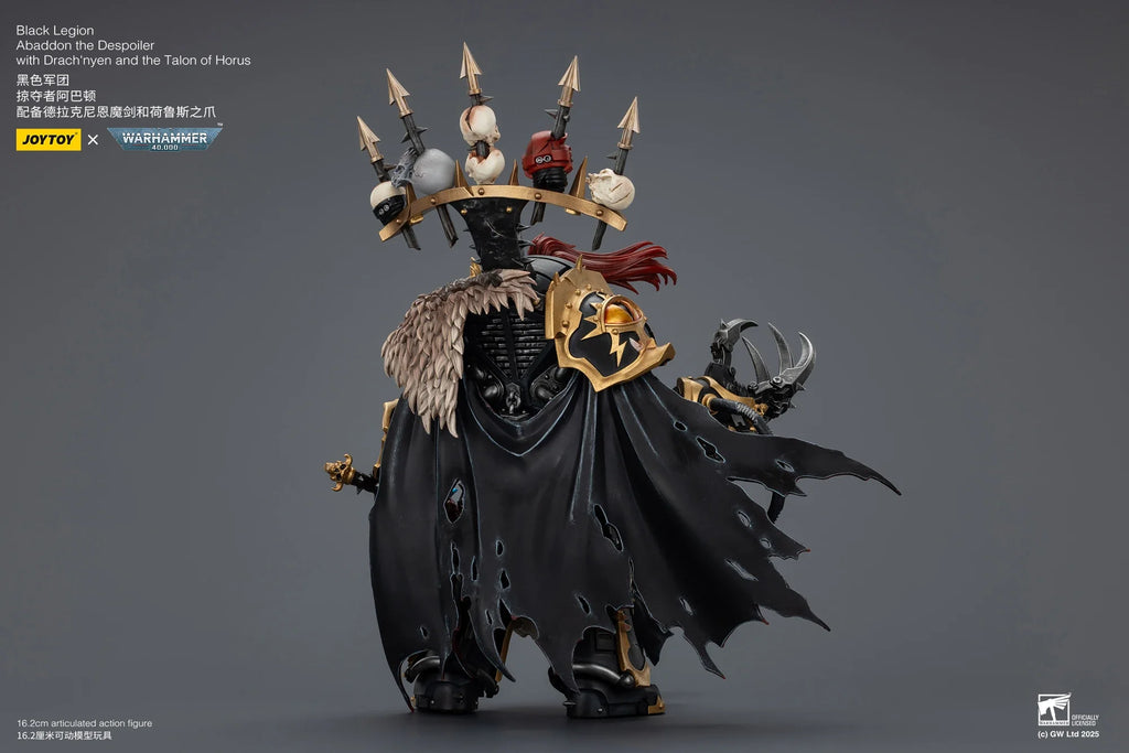 [Pre-Order]1/18 JOYTOY Action Figure 40K Black Legion Abaddon the Despoiler with Drach'nyen and the Talon of Horus Anime Toy