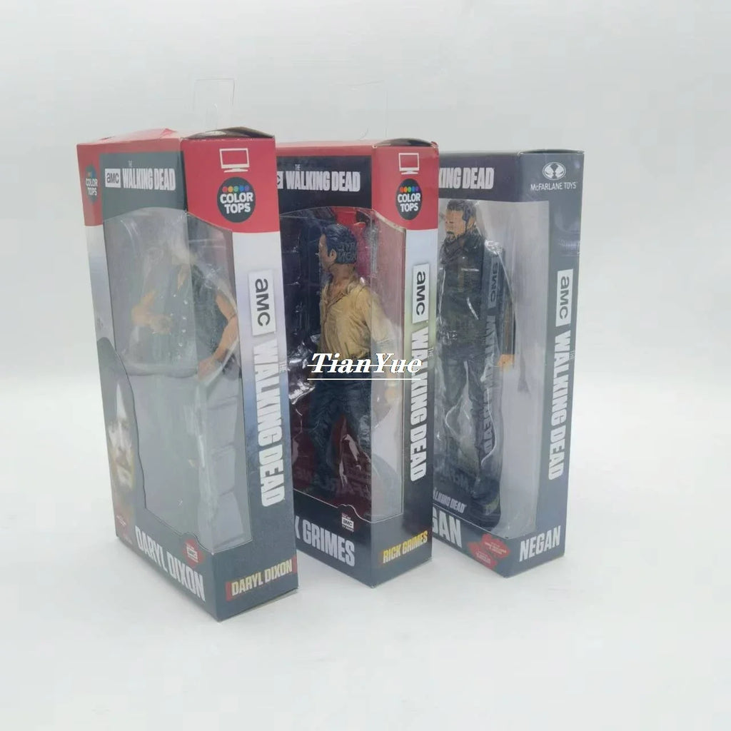 The Walking Dead Characters Captainr Rick Grimes Daryl Dixon Negan Model Boxed Figure toy 15cm