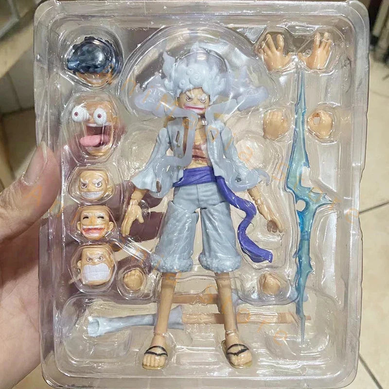 Shf Monkey D Luffy Gear 5 NIKA  Action Figure Anime ONE PIECE Luffy Figure Movable Joints Collection Model Toys Birthday Gift