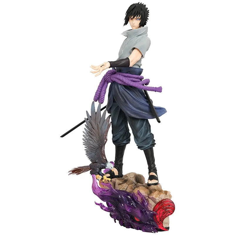 30cm Naruto Shippuden Figurine Naruto Uzumaki Uchiha Sasuke Japanese Anime PVC Action Figure Toy Statue Collection Model Doll