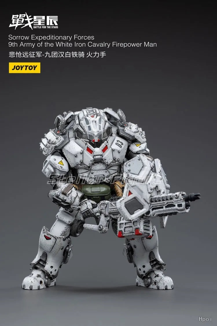 【SF】JOYTOY 1/18 Action Figure BATTLE FOR THE STARS Sorrow Expeditionary Forces-9th Army of The White Iron Cavalry Firepower Man