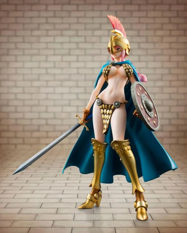 Megahouse Original POP Figurine One Piece Series Sword Warrior Rebecca Limited Edition Remake Anime Statue Figure Model Toys