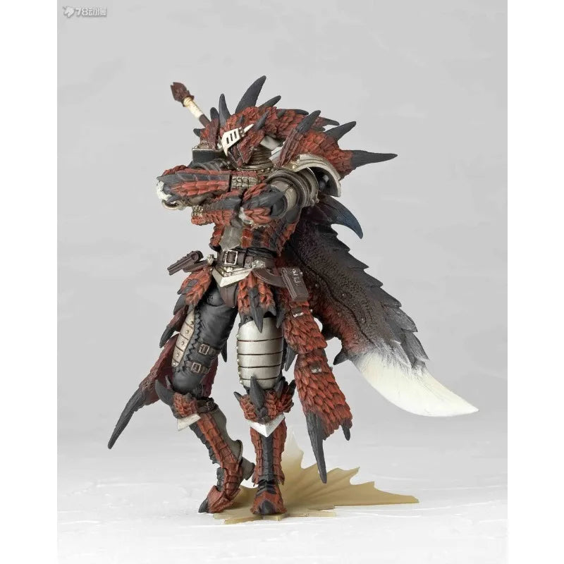 Kaiyodo Original Monster Hunter Finished Product Movable Series Male Swordsman Anime Action Figure Model Toy Model Gifts for Boy