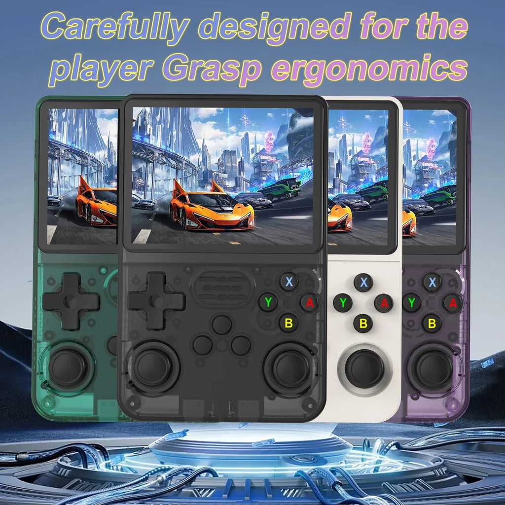 R36S Retro Handheld Gaming Console 3.5Inch IPS 640x480 Screen Built in 64GB Memory Classic Games Portable Handheld Game Console