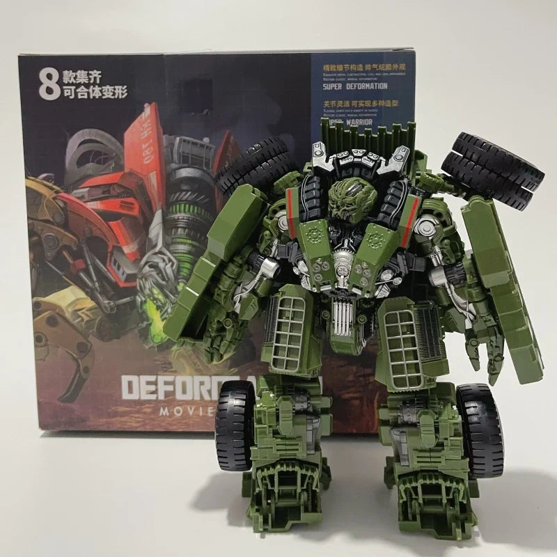 H6001-8B Anime Devastator Transformation Toys TAIBA BMB 8 IN 1 Action Figure Model KO GT Truck Crane Robot Car Kids Boy Gift