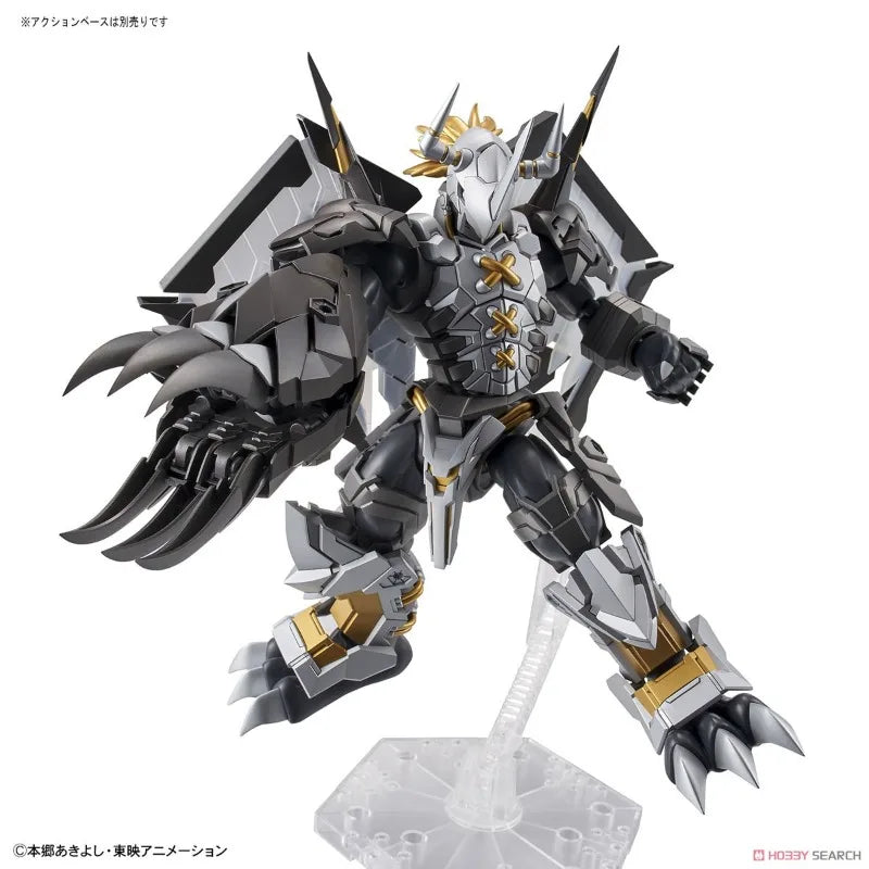 Bandai Original Genuine Digimon Adventure 02 Black WarGreymon Figure-rise Standard Amplified Assembly Models Action Figures Toys