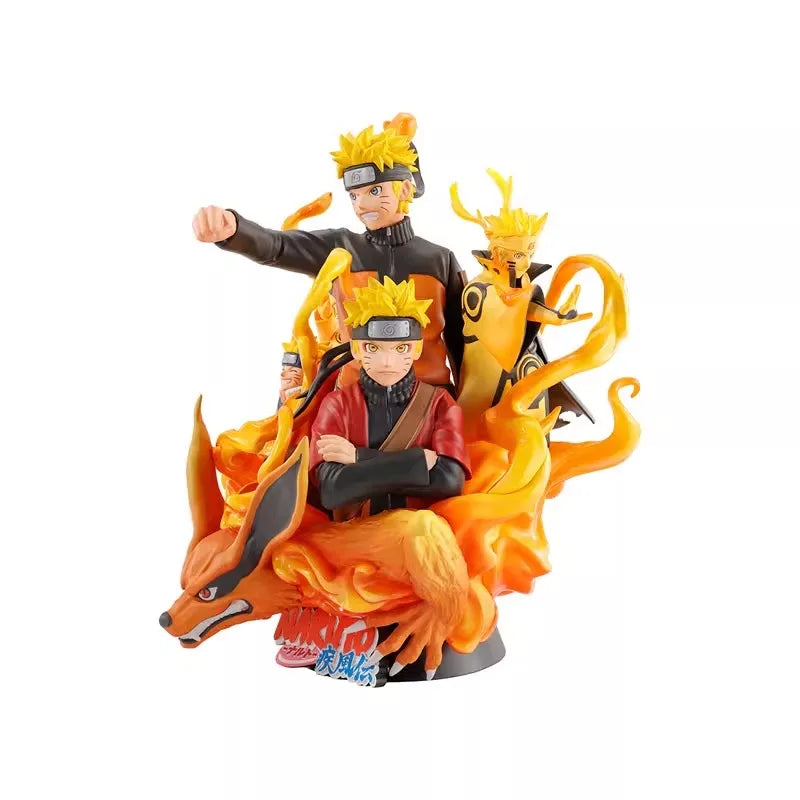 Mega House Genuine Petitrama NARUTO Anime Figure Uzumaki Naruto Action Toys for Boys Girls Kids Christmas Gift Collectible Model