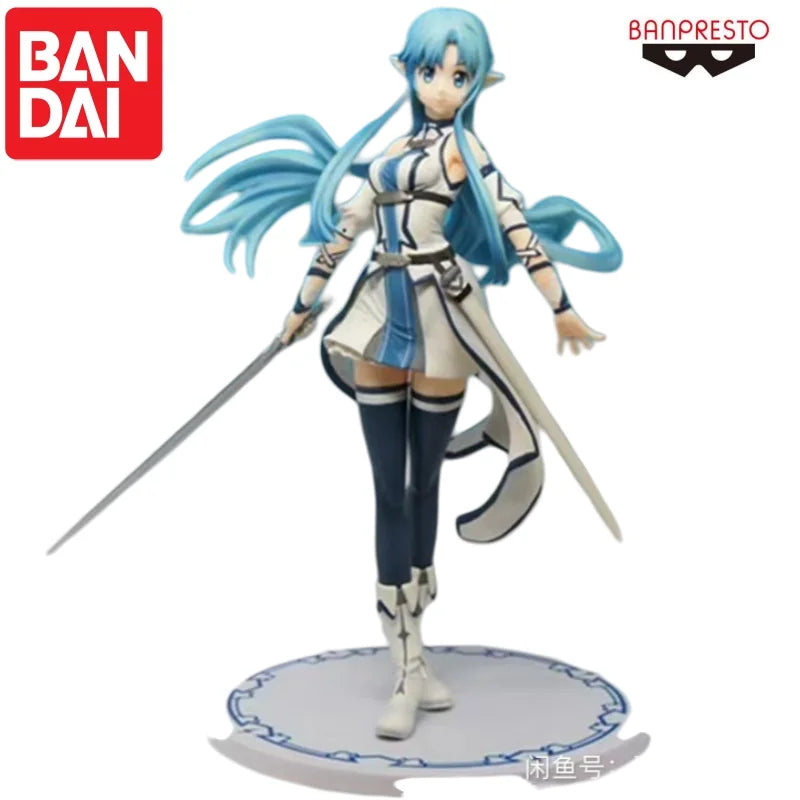Bandai In Stock Original Banpresto Yuuki Asuna Doll Brand New Boxed Action Figure Animation Peripherals Anime Characters Garage