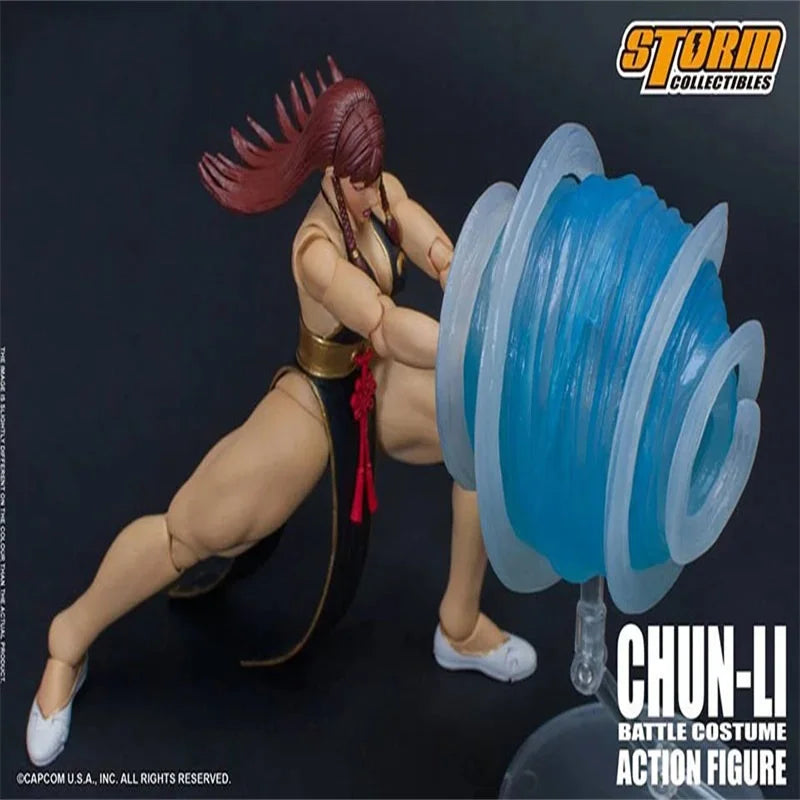 Storm Toys 1/12 Female Soldier CHUN-LI Black Cheongsam 6'' Action Figure Model Toy In Stock For Fans Collection