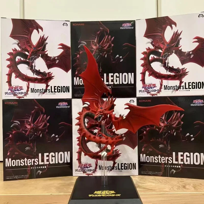 Yu-Gi-Oh! Action Figures Monsters Legion Slifer The Sky Dragon Blue-Eyes Ultimate Dragon Anime Model Ornaments Collection Toys