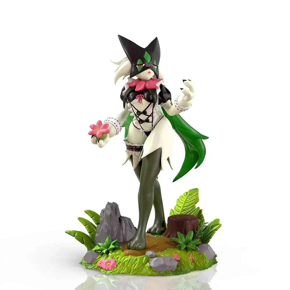 In Stock IDPLAYER Original Pokemon Meowscarada Strap Maid 1/10 Scale GK Model Toys Cartoon Anime Figures Desktop Ornament Gift
